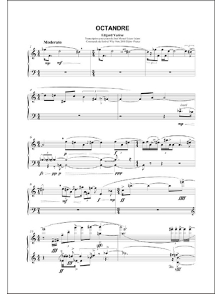 Octandre - Edgard Varèse - Partition